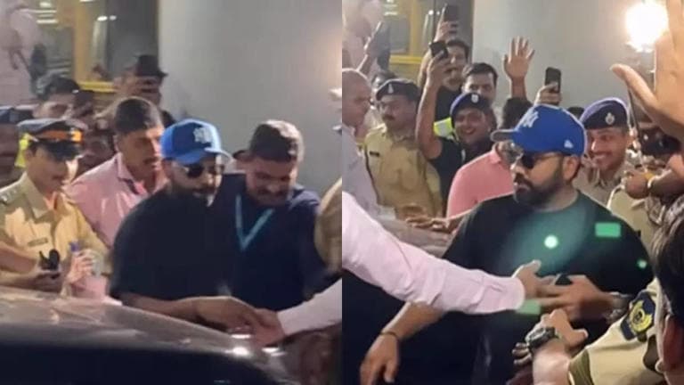 भारतीय टीम के कप्तान रोहित शर्मा चैंपियन ट्रॉफी लेकर भारत लौट आए हैं, जहां मुंबई एयरपोर्ट पर उनका जोरदार स्वागत किया गया - देखें