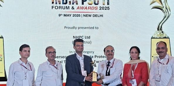 NHPC Honoured at Governance Now 10th India PSU IT Awards 2025