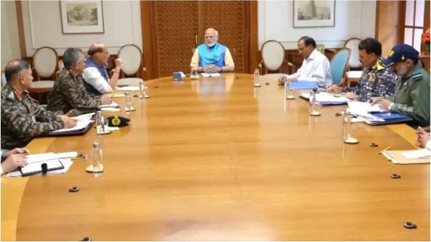 PM Modi chairs high-level meeting with top security officials amid escalating military tension between India and Pakistan