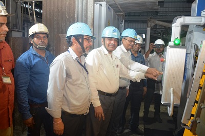 सेल बीएसपी के रेल एवं स्ट्क्चरल मिल में नई वेल्डिंग मशीन से उत्पादन प्रारंभ
